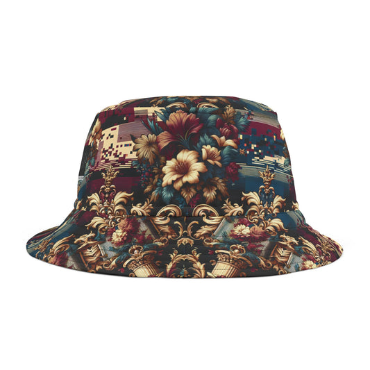 Digital Renaissance Modern Baroque Fusion Bucket Hat - 8404 Design-58