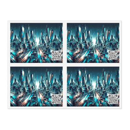 Digital Motion Futuristic Tech Sticker Sheets - 8404 Design-68