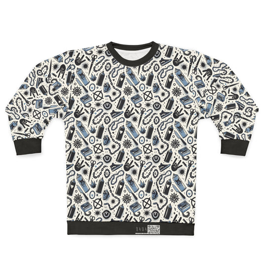 Cultural Rebellion Graphics Edgy and Rebellious With a Hint of Nostalgia Sweatshirt - 8404 Design-57