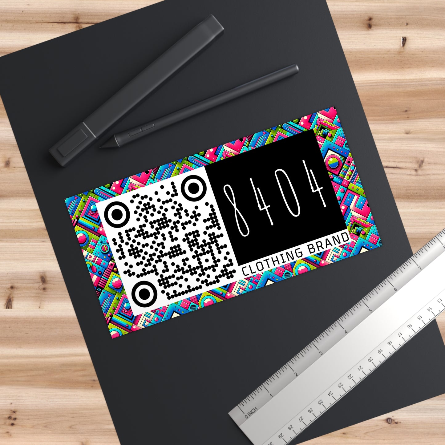 Neon Street Pop Vibrant and Eye-catching Bumper Sticker - 8404 Design-63