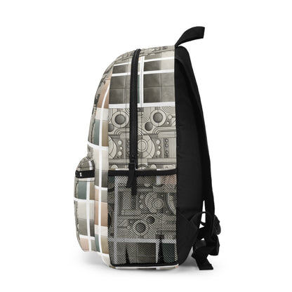 Tech Utility Chic Tech-Forward Minimalist Backpack - 8404 Design-59