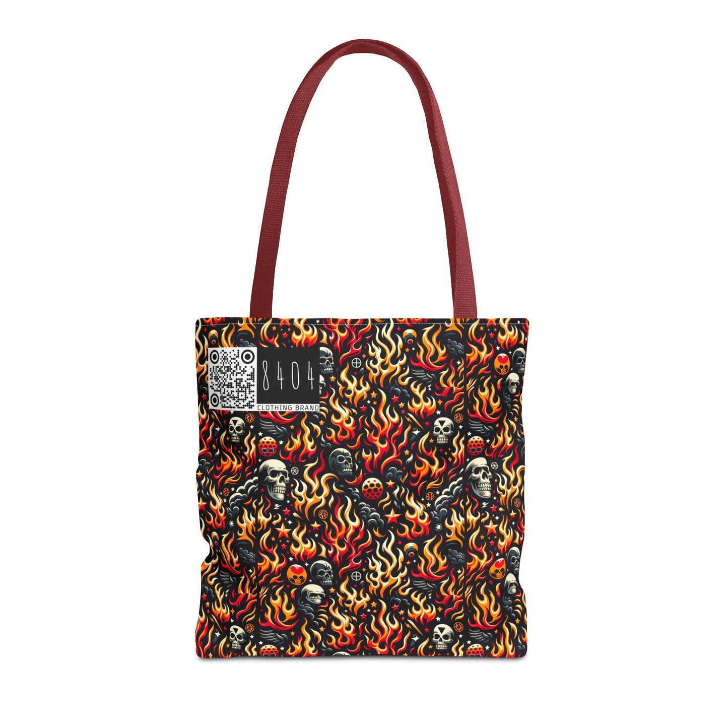 Flame Graphics Maximalist Streetwear Tote Bag - 8404 Design-76