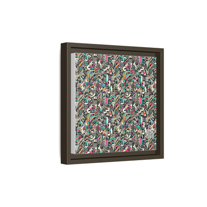Digital Street Art Urban Street Style Matte Canvas, Framed (multi-color) - 8404 Design-74 B