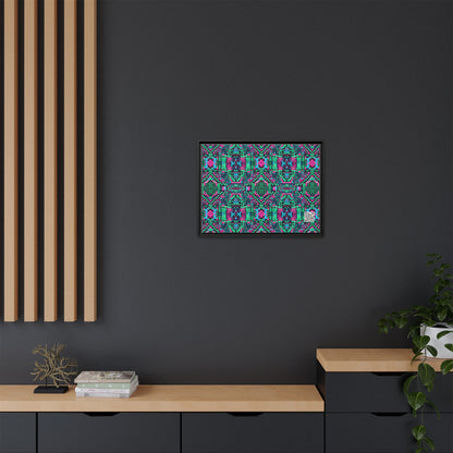 Digital Glitch Vibes Tech-Inspired Streetwear Matte Canvas, Framed (multi-Color) - 8404 Design-71 A