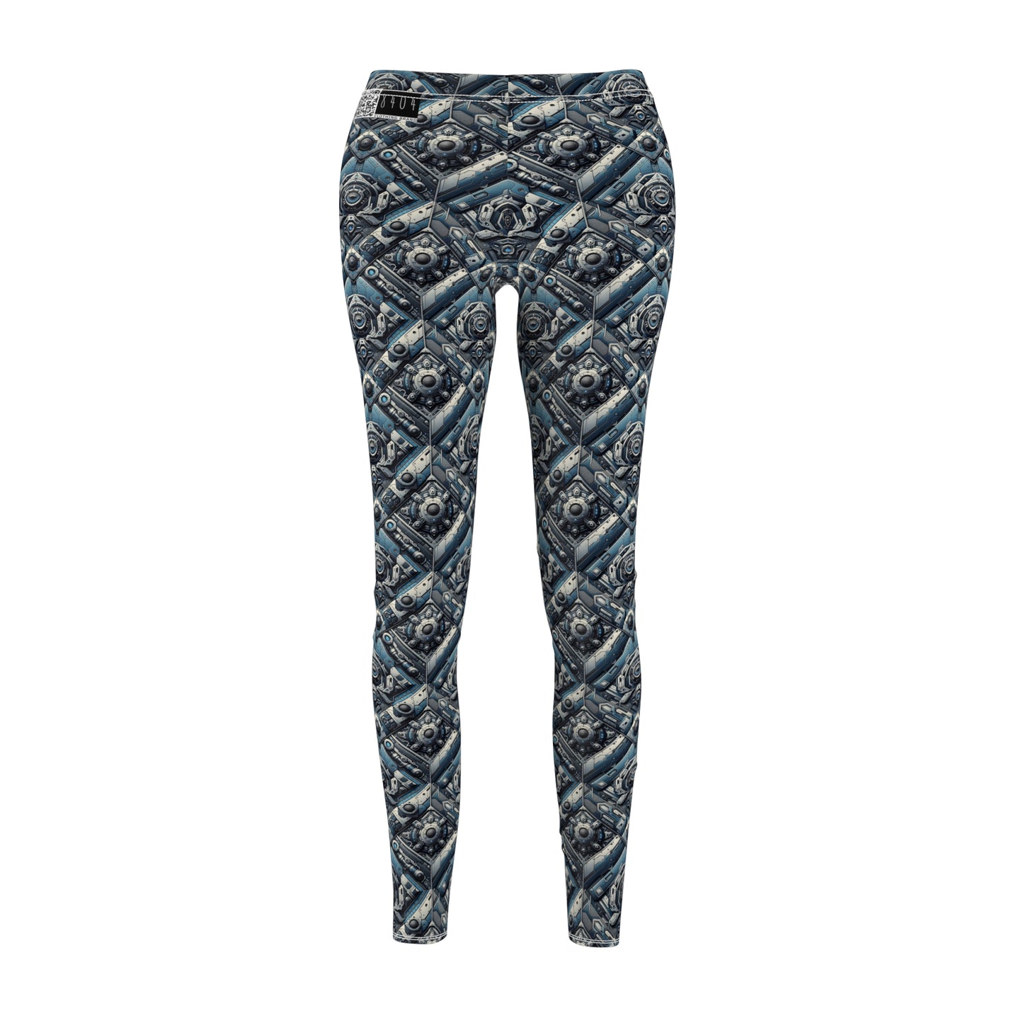 Tech Utility Fusion Tech-Forward Utility With a Futuristic Edge Women's Cut & Sew Casual Leggings - 8404 Design-43