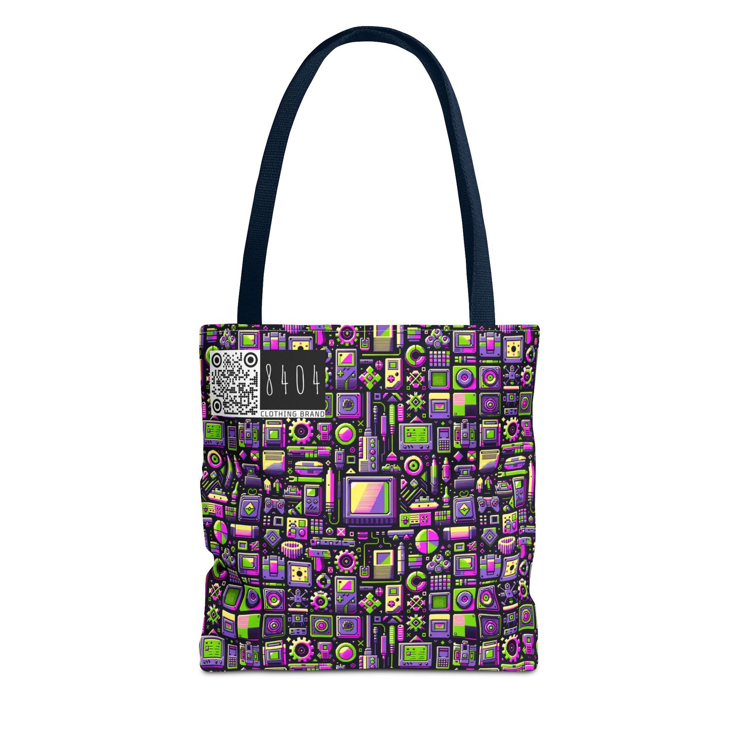 Digital Nostalgia Remix Modern Vintage Fusion Tote Bag - 8404 Design-67