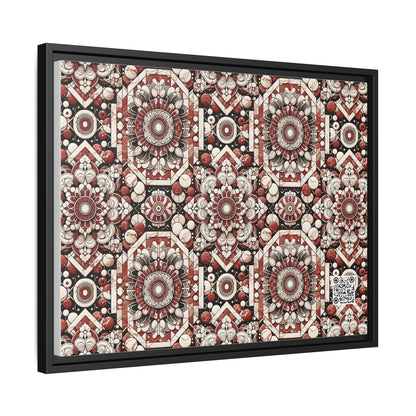 Neo Jomon Sculptural Aesthetics Artisanal Streetwear Matte Canvas, Framed (multi-Color) - 8404 Design-55 A