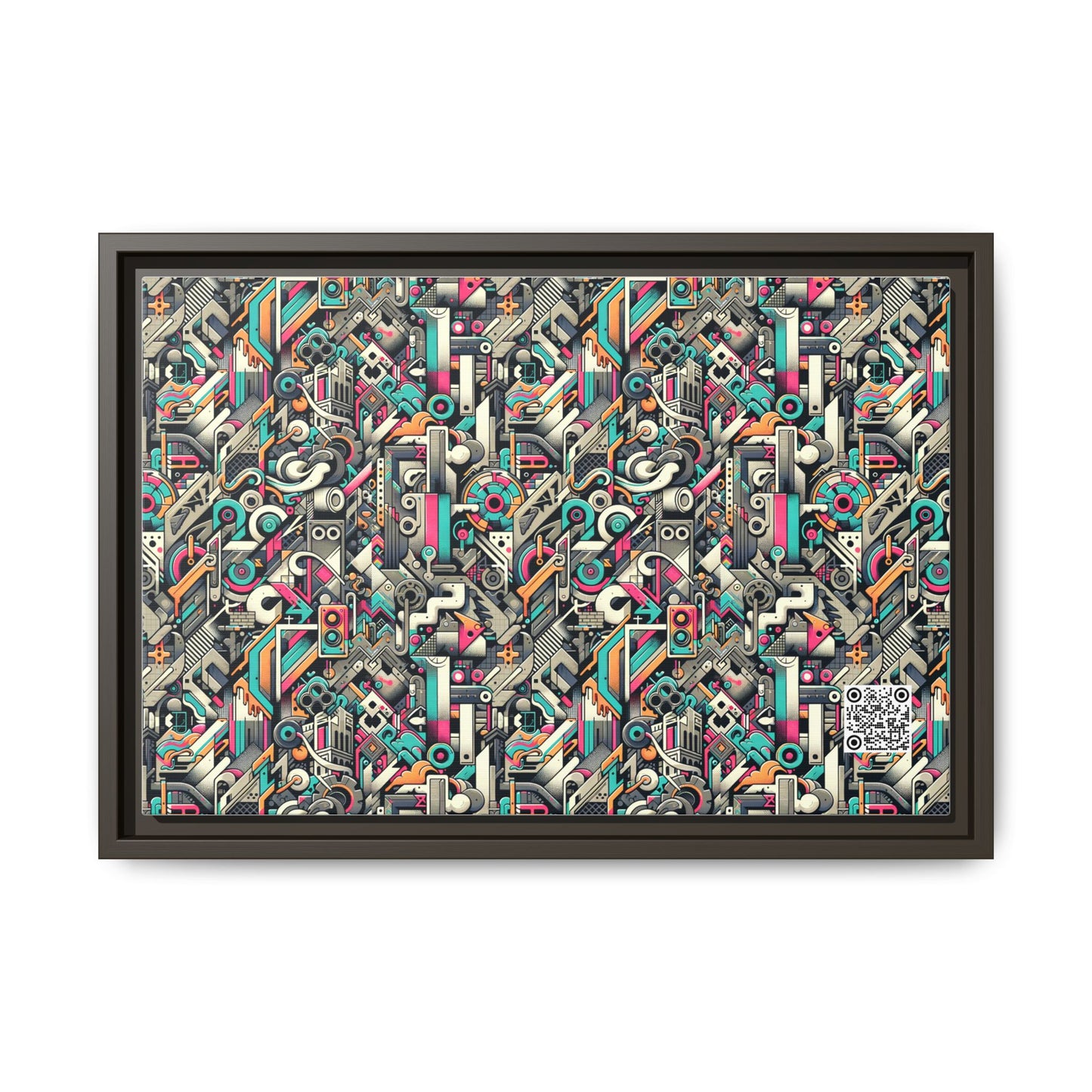 Digital Street Art Urban Street Style Matte Canvas, Framed (multi-color) - 8404 Design-74 B
