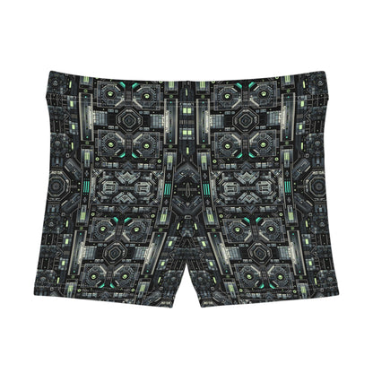 Tech Noir Tech-Forward Minimalism Women's Shorts - 8404 Design-52