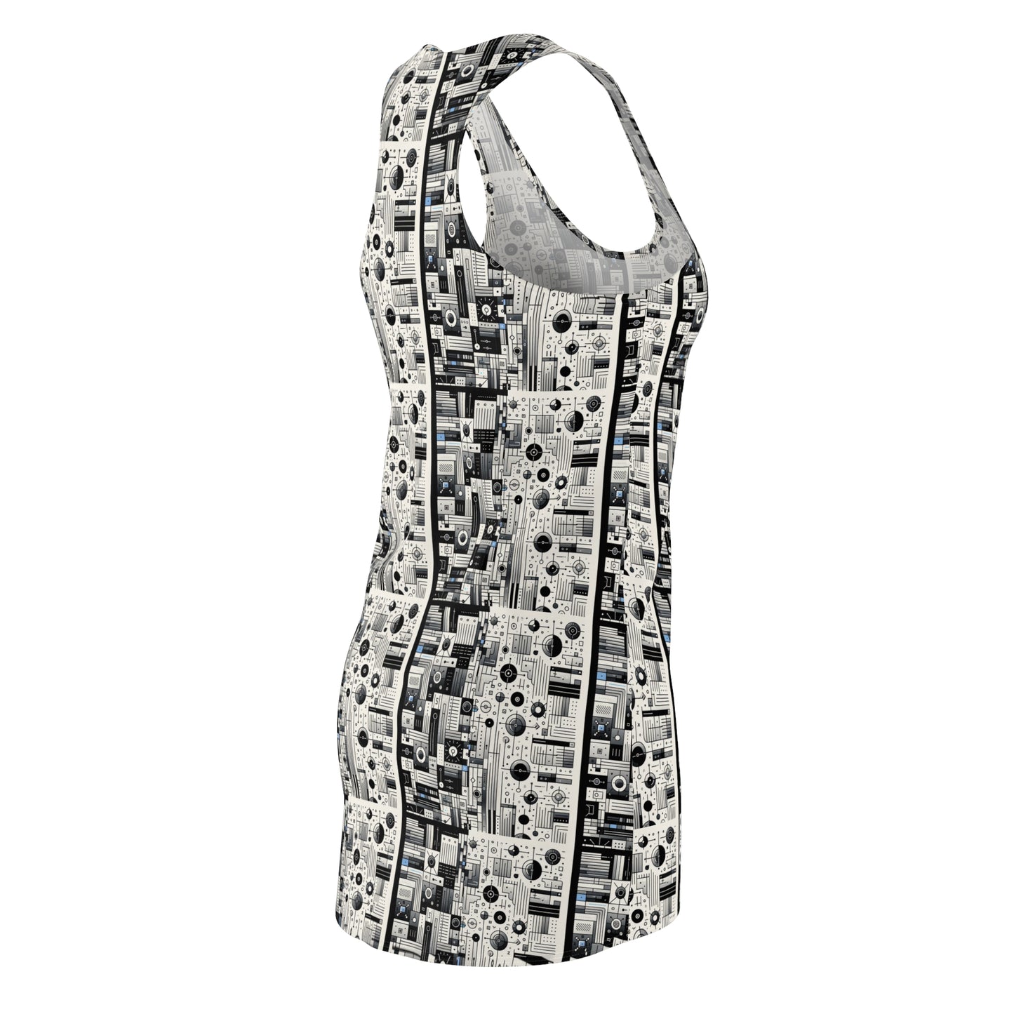 Digital Minimalism Minimalist Tech Women's Cut & Sew Racerback Dress - 8404 Design-66