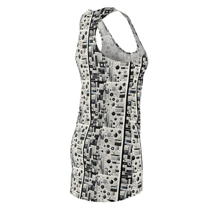 Digital Minimalism Minimalist Tech Women's Cut & Sew Racerback Dress - 8404 Design-66