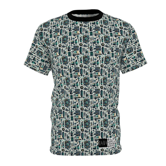 Tech Utility Fusion Modern Tech Streetwear Unisex Cut & Sew Tee - 8404 Design-53