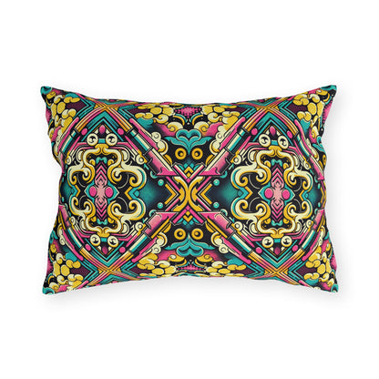 Neon Pop Art Revival Pop Culture Retro Outdoor Pillow - 8404 Design-59