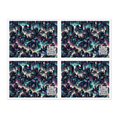 Digital Rebellion Tech-Inspired Streetwear Sticker Sheets - 8404 Design-51