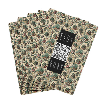 Cultural Artisanal Fusion Contemporary Cultural Elegance Poker Playing Cards - 8404 Design-68 S