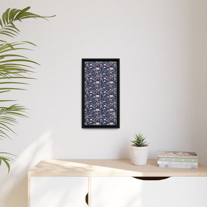 Digital Rebellion Youthful Streetwear with a Rebellious Digital Twist Matte Canvas, Framed (multi-color) - 8404 Design-71 B