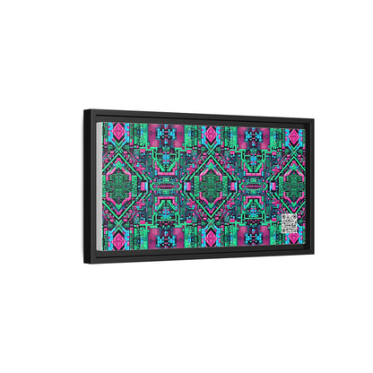 Digital Glitch Vibes Tech-Inspired Streetwear Matte Canvas, Framed (multi-Color) - 8404 Design-71 B