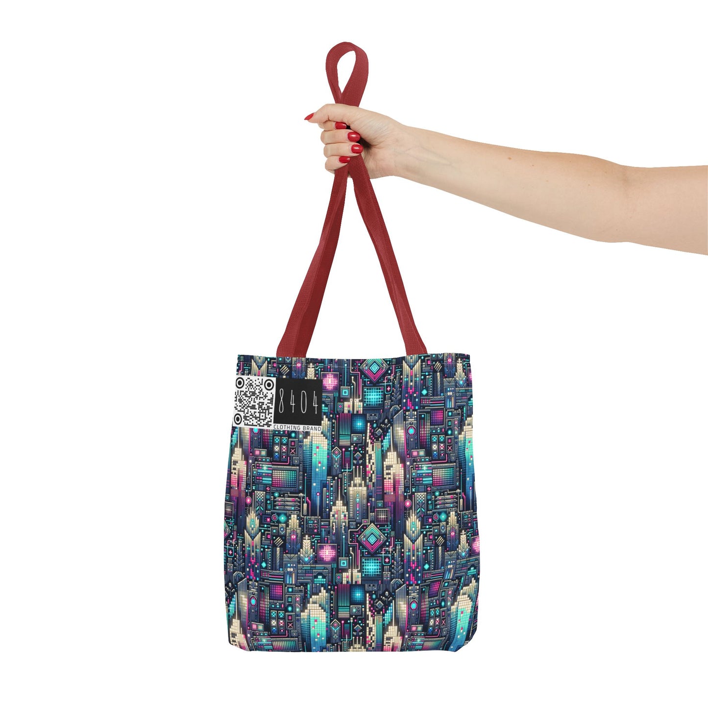 Digital Renaissance Tech-Forward Maximalism Tote Bag - 8404 Design-56