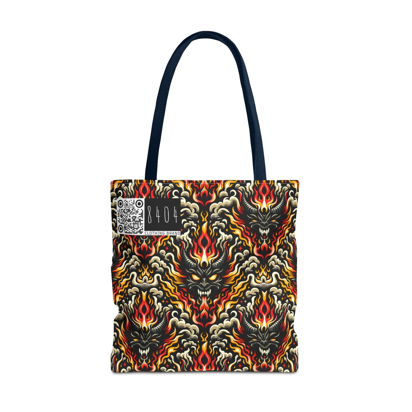Flame Graphics Maximalist Streetwear Tote Bag - 8404 Design-59