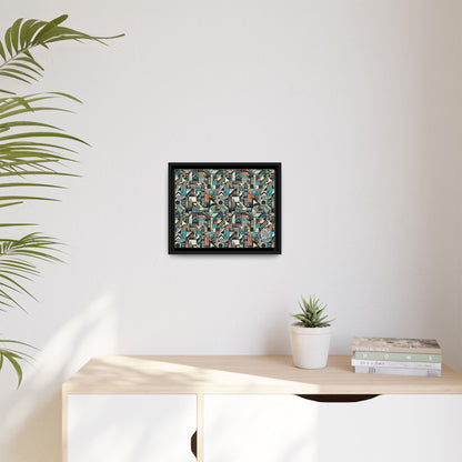 Digital Street Art Urban Street Style Matte Canvas, Framed (multi-color) - 8404 Design-81 A