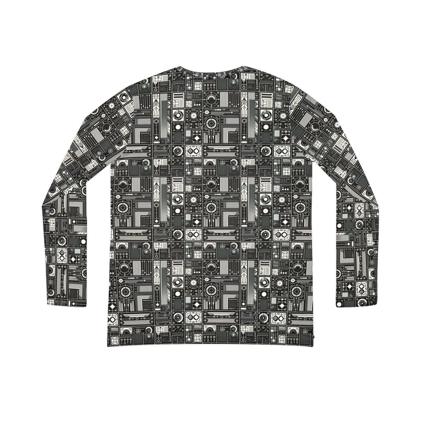 Digital Minimalism Minimalist Tech Women's Long Sleeve V-Neck Shirt - 8404 Design-62