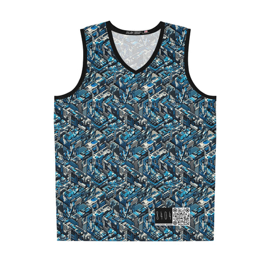 Tech Urban Camo Tech-Forward Streetwear With a Futuristic Military Edge Basketball Jersey - 8404 Design-51