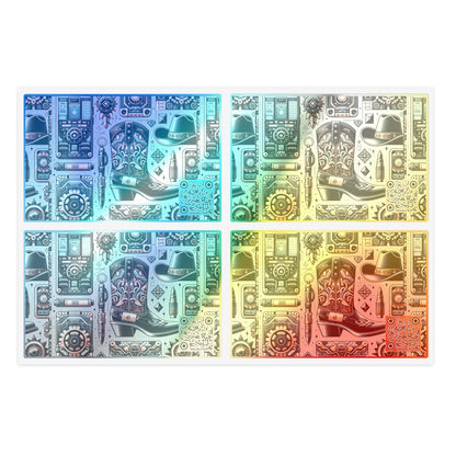 Digital Cowboy Chic Tech-Infused Western Fusion Sticker Sheets - 8404 Design-51