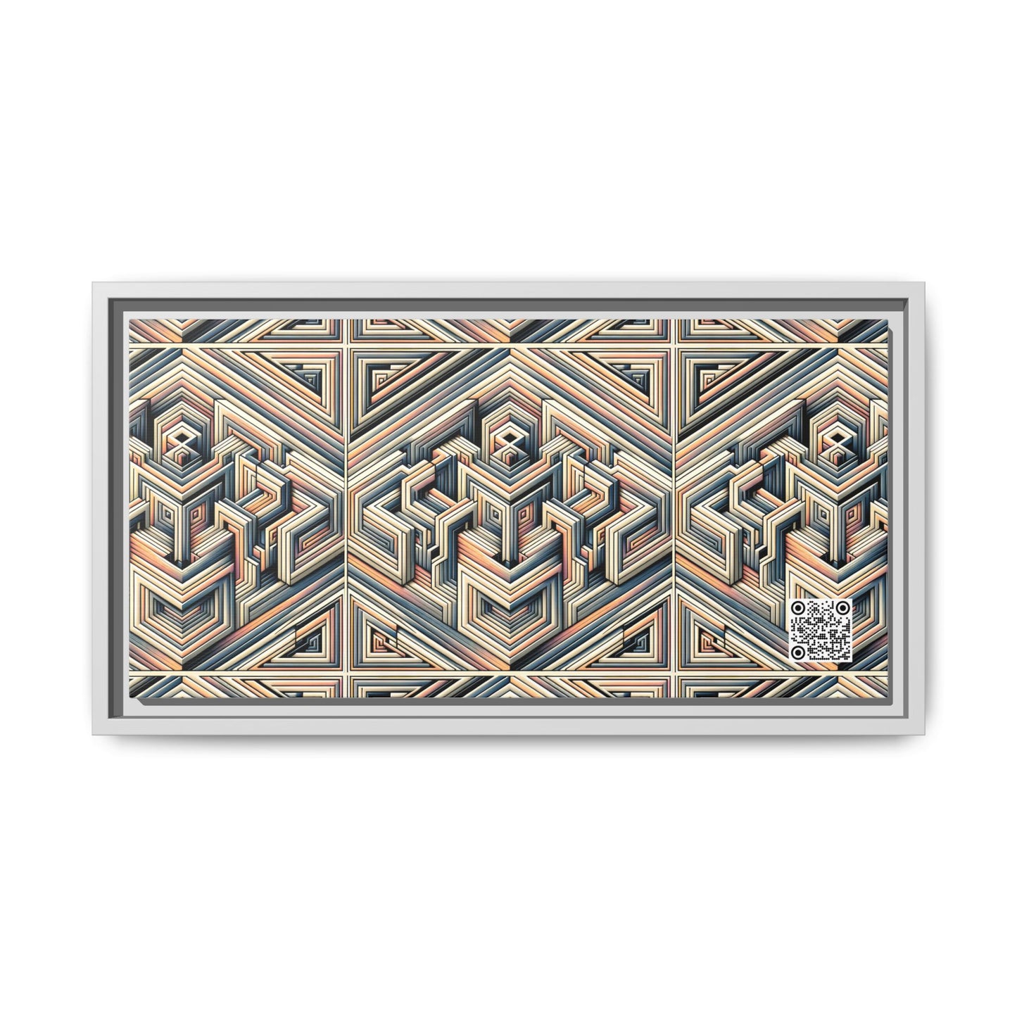 Tech Illusion Graphics Futuristic Artistry Matte Canvas, Framed (multi-color) - 8404 Design-52 B