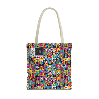 Neon Pop Playful Pop Culture Mashup Tote Bag - 8404 Design-60