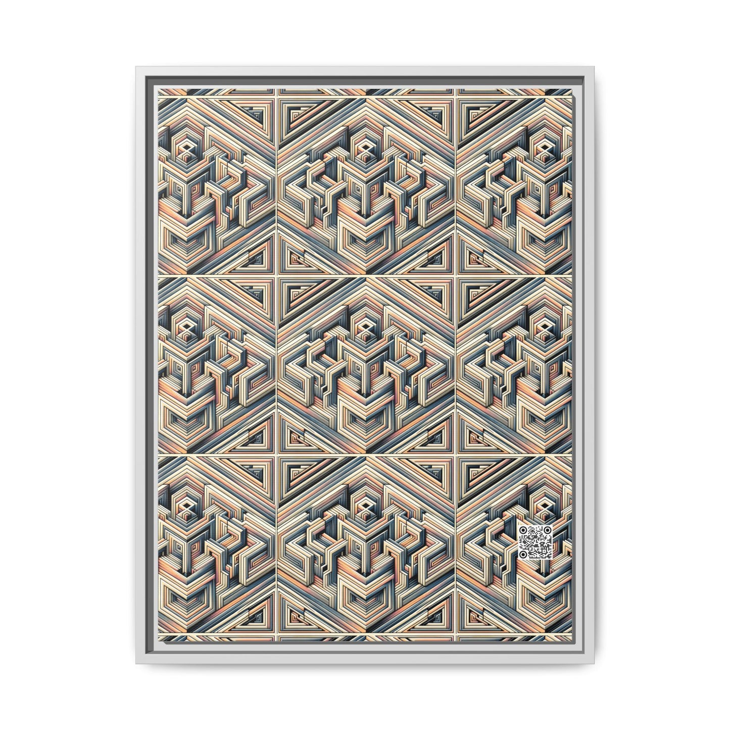 Tech Illusion Graphics Futuristic Artistry Matte Canvas, Framed (multi-color) - 8404 Design-52 A