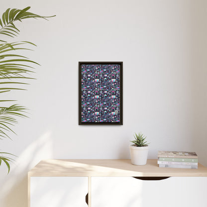 Digital Rebellion Youthful Streetwear with a Rebellious Digital Twist Matte Canvas, Framed (multi-color) - 8404 Design-71 B