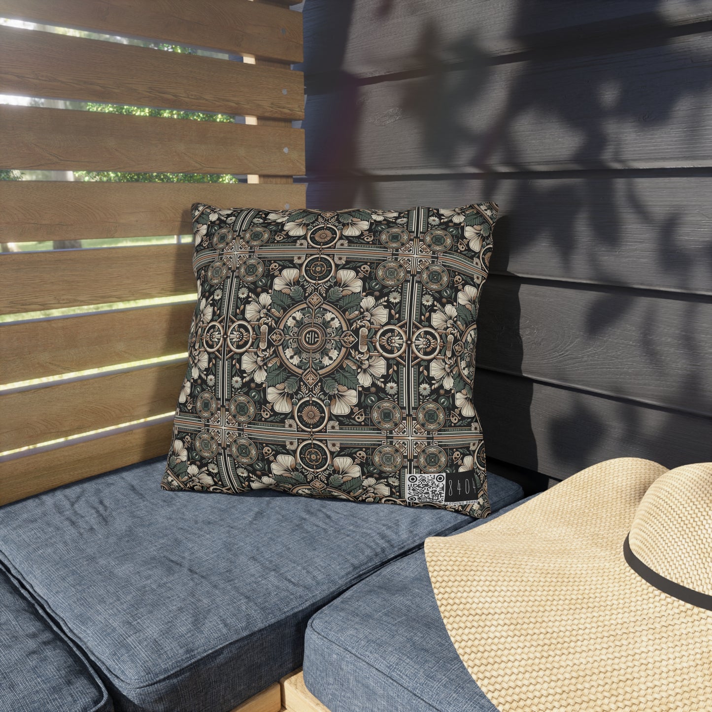 Cyber Garden Party Tech Garden Extravaganza Outdoor Pillow - 8404 Design-66