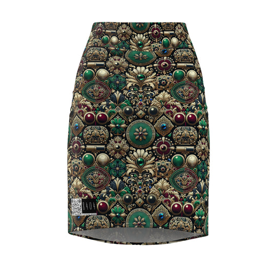 Neo-Dandyism Modern Dandy Streetwear Women's Pencil Skirt - 8404 Design-54