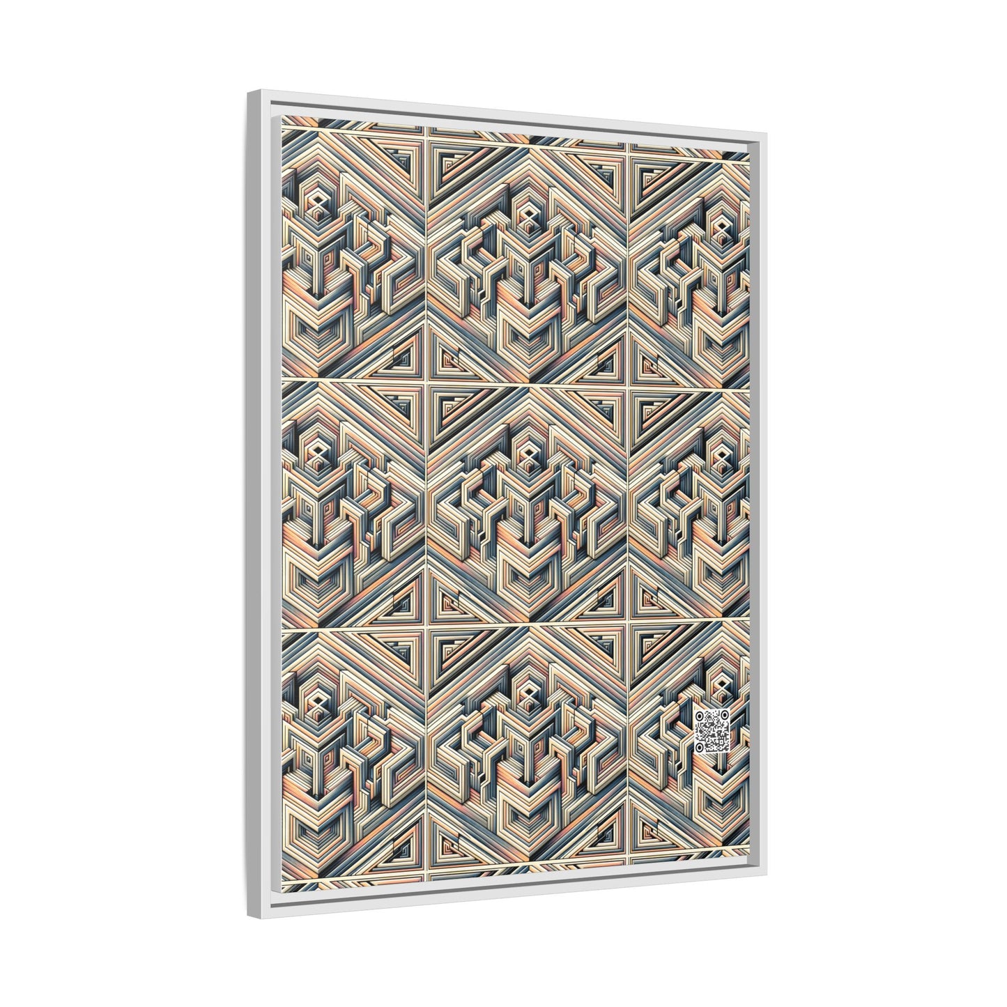 Tech Illusion Graphics Futuristic Artistry Matte Canvas, Framed (multi-color) - 8404 Design-52 A