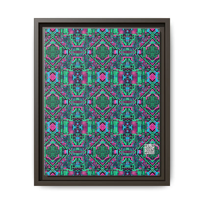 Digital Glitch Vibes Tech-Inspired Streetwear Matte Canvas, Framed (multi-Color) - 8404 Design-71 A