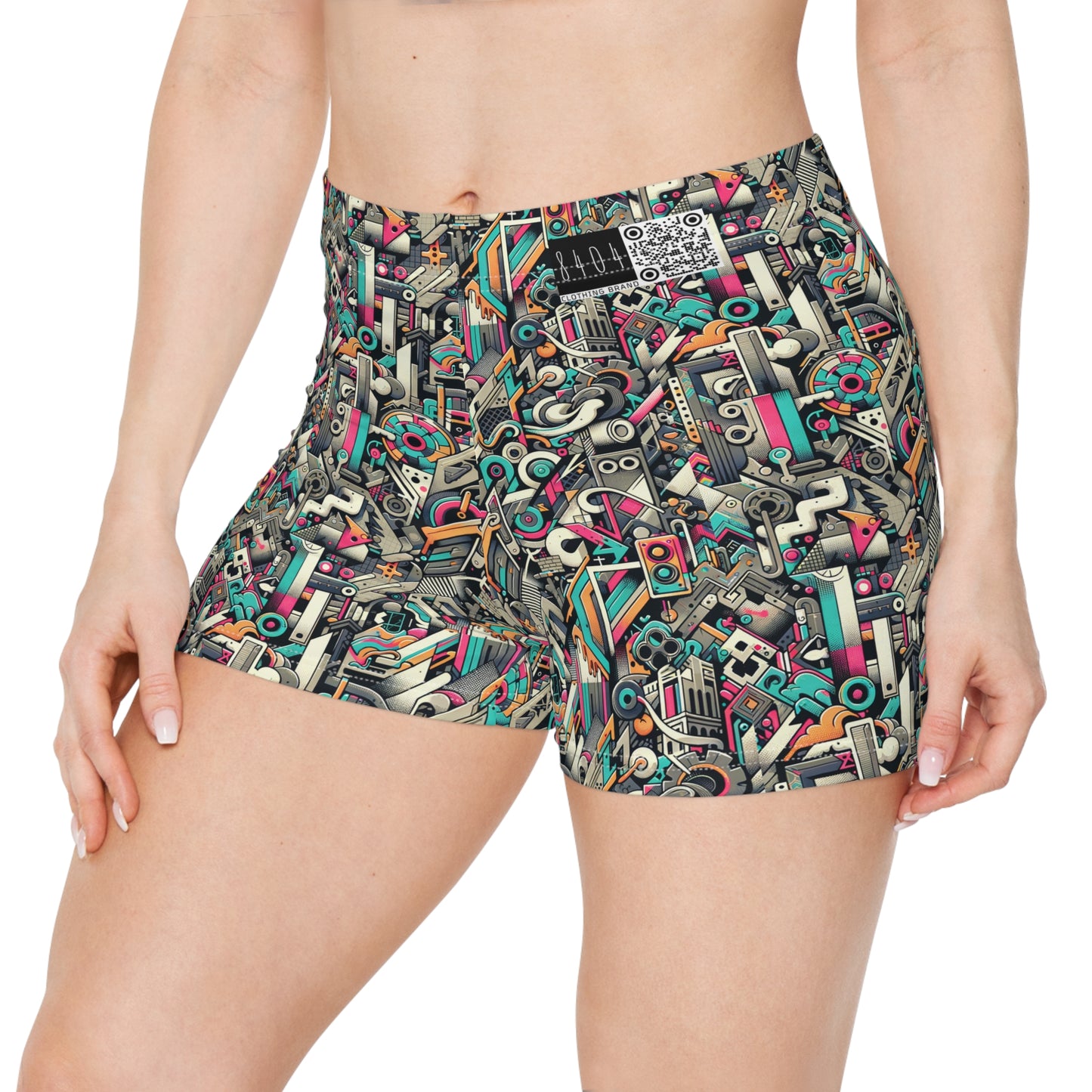 Digital Street Art Urban Street Style Women's Shorts - 8404 Design-74