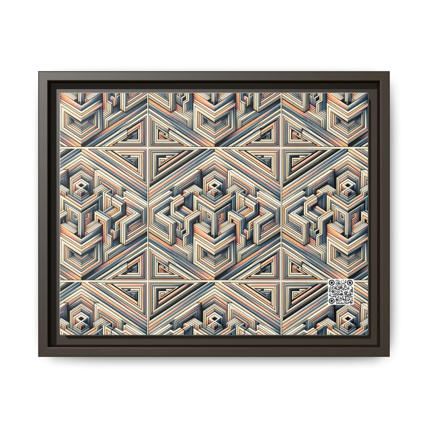 Tech Illusion Graphics Futuristic Artistry Matte Canvas, Framed (multi-color) - 8404 Design-52 A