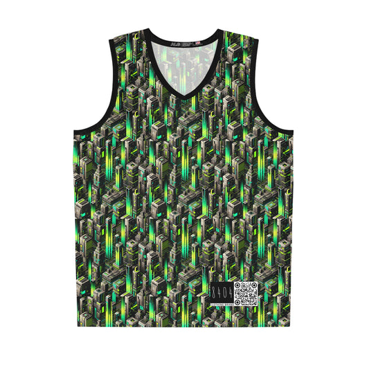 Digital Rebellion Tech-Forward Streetwear Basketball Jersey - 8404 Design-63