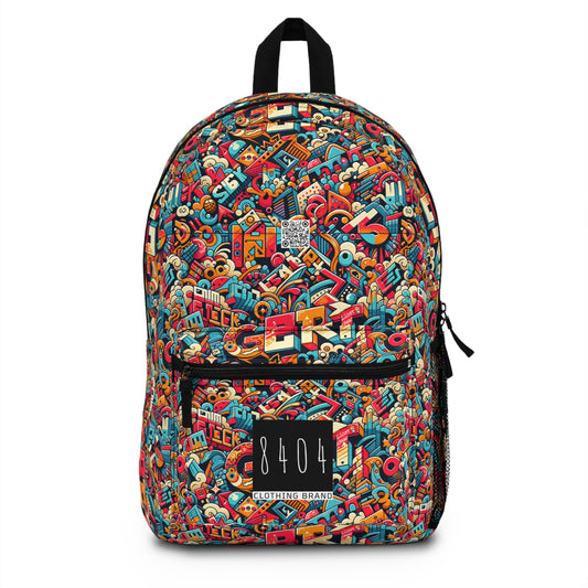 Neo-Traditional Street Art Modern Street Art Fusion Backpack - 8404 Design-58