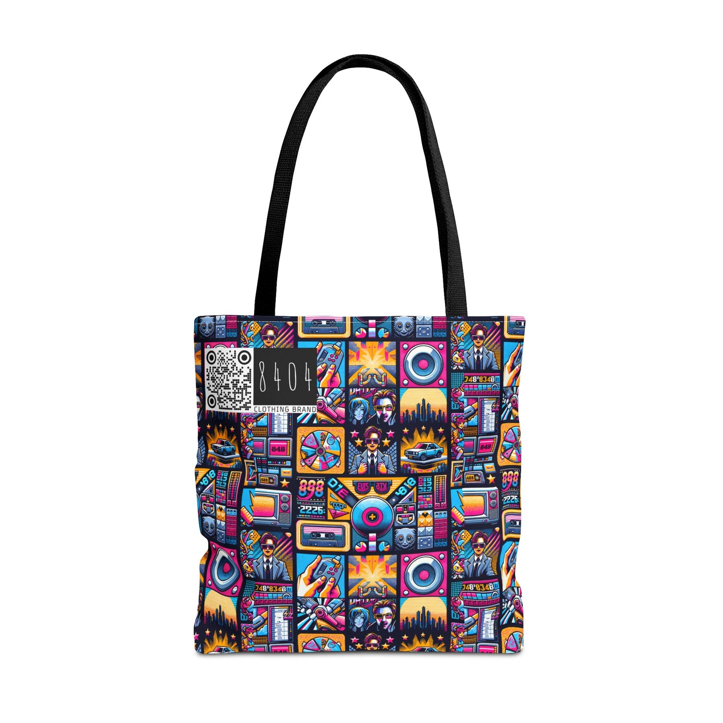 Digital Pop Culture Mashup Maximalist Pop Tote Bag - 8404 Design-52