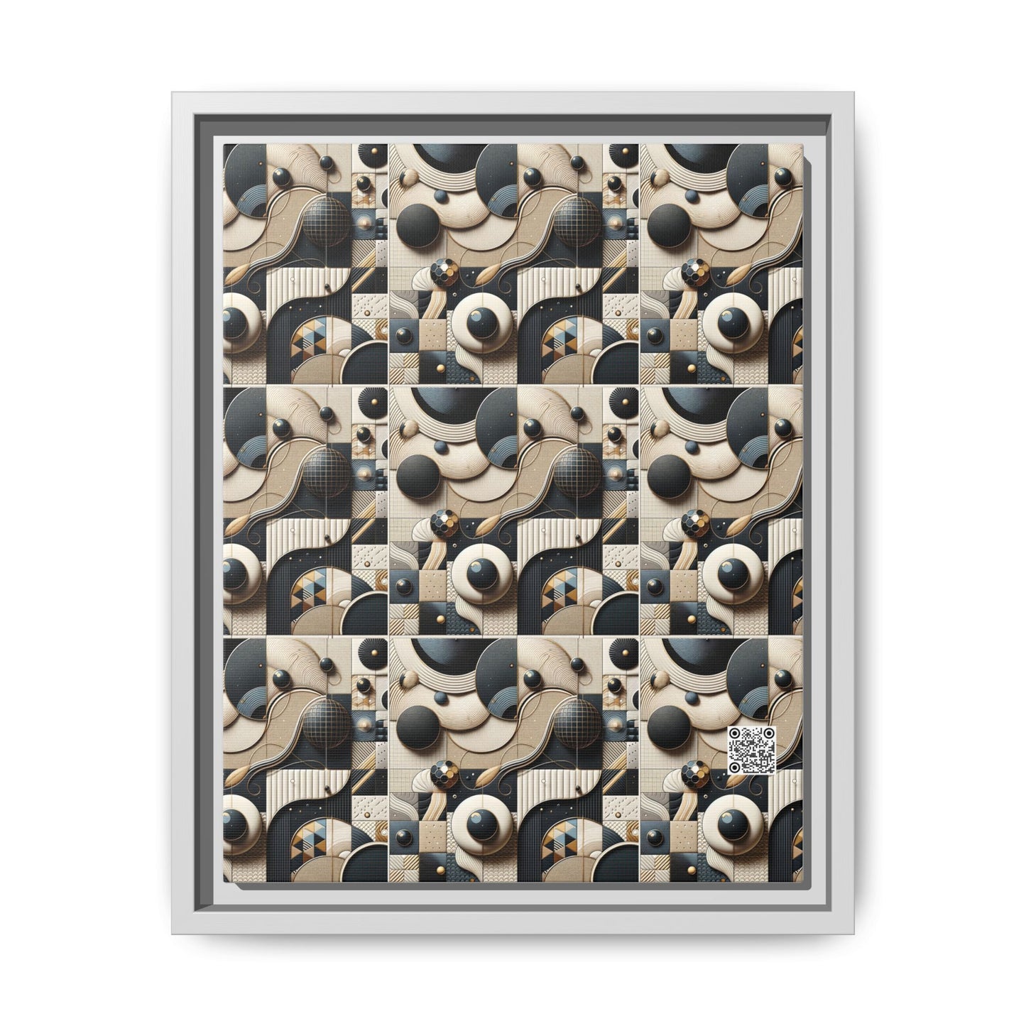 Tech-forward Luxe Streetwear Tech Luxe Fusion Matte Canvas, Framed (multi-color) - 8404 Design-71 A