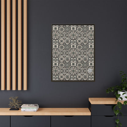 Cyber Garden Party Tech Garden Extravaganza Matte Canvas, Framed (multi-Color) - 8404 Design-45 A