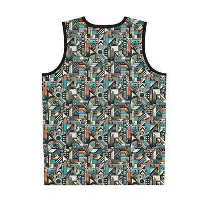 Digital Street Art Urban Street Style Basketball Jersey - 8404 Design-81