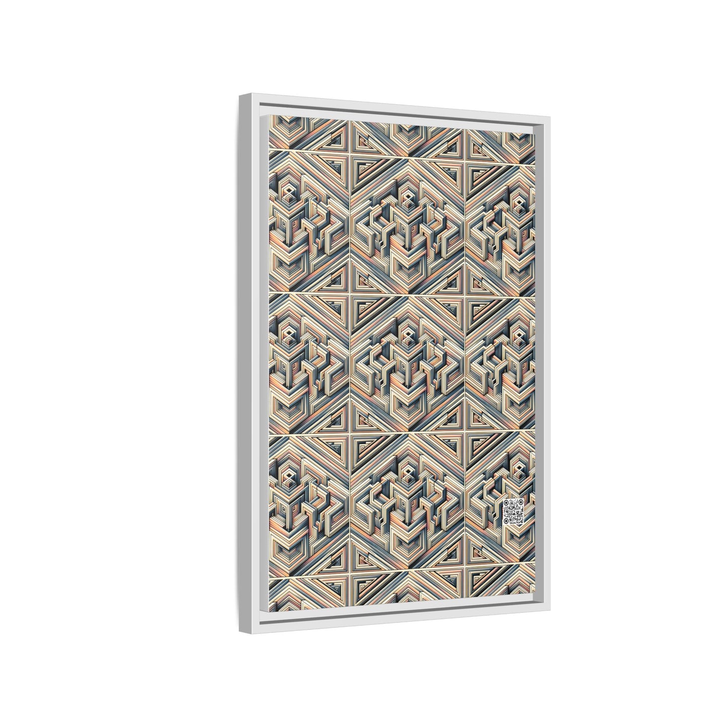 Tech Illusion Graphics Futuristic Artistry Matte Canvas, Framed (multi-color) - 8404 Design-52 B