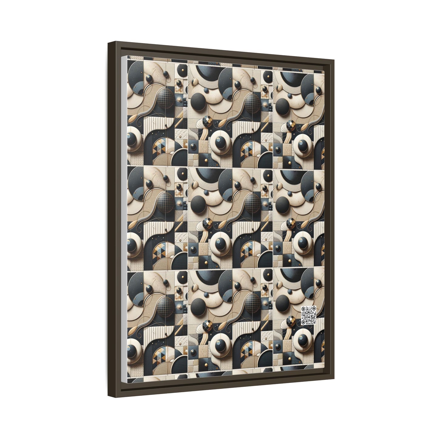 Tech-forward Luxe Streetwear Tech Luxe Fusion Matte Canvas, Framed (multi-color) - 8404 Design-71 A