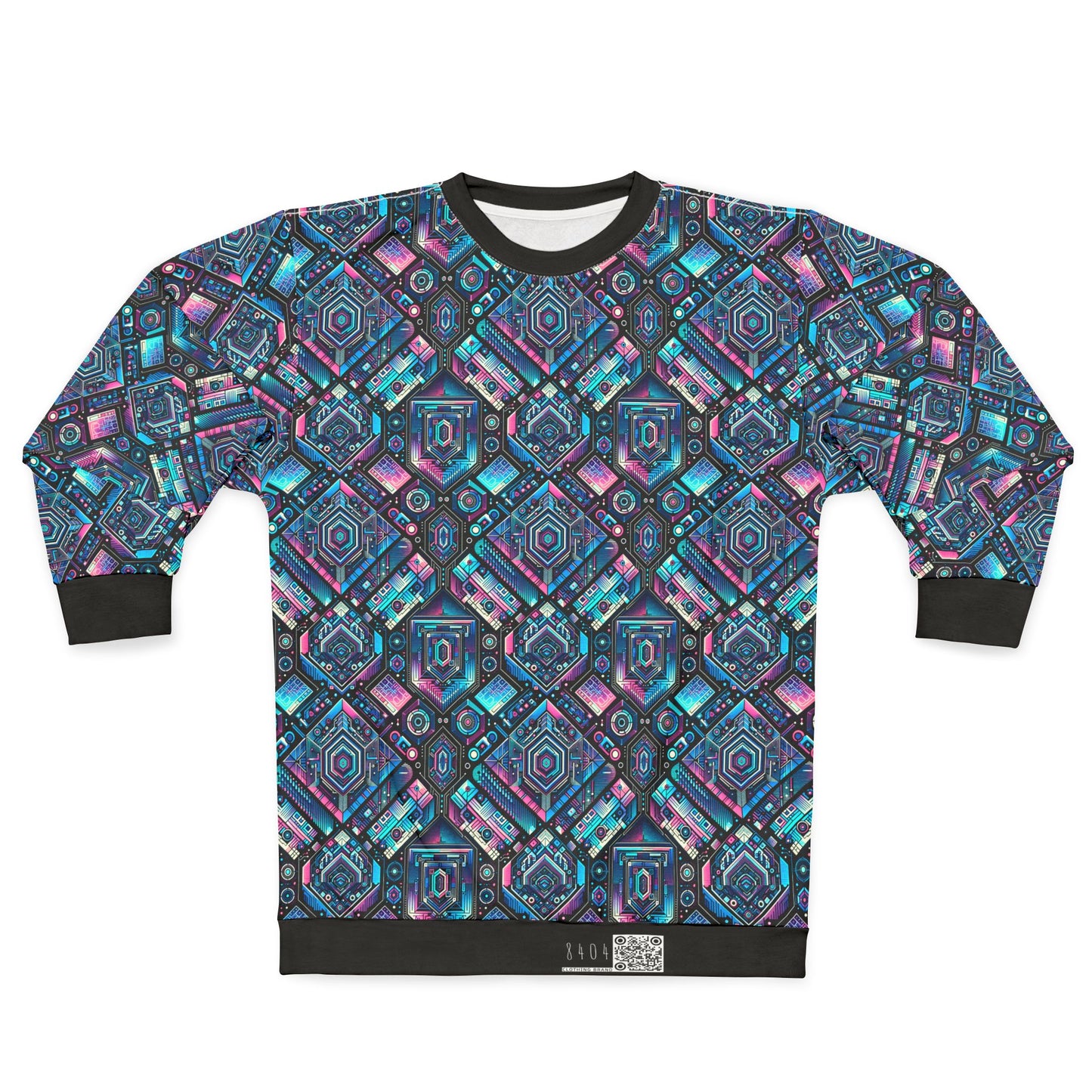Digital Dreamland Futuristic Tech Aesthetic Sweatshirt - 8404 Design-46