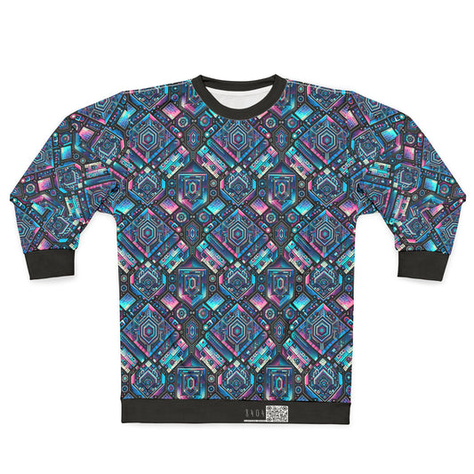 Digital Dreamland Futuristic Tech Aesthetic Sweatshirt - 8404 Design-46
