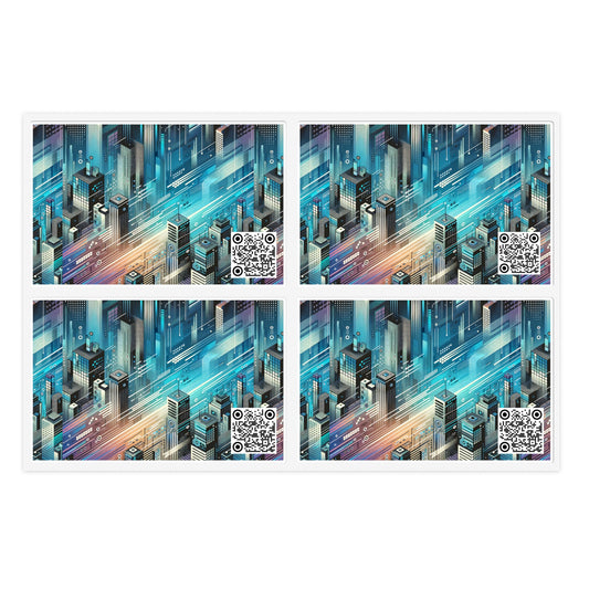 Digital Motion Futuristic Tech Sticker Sheets - 8404 Design-58
