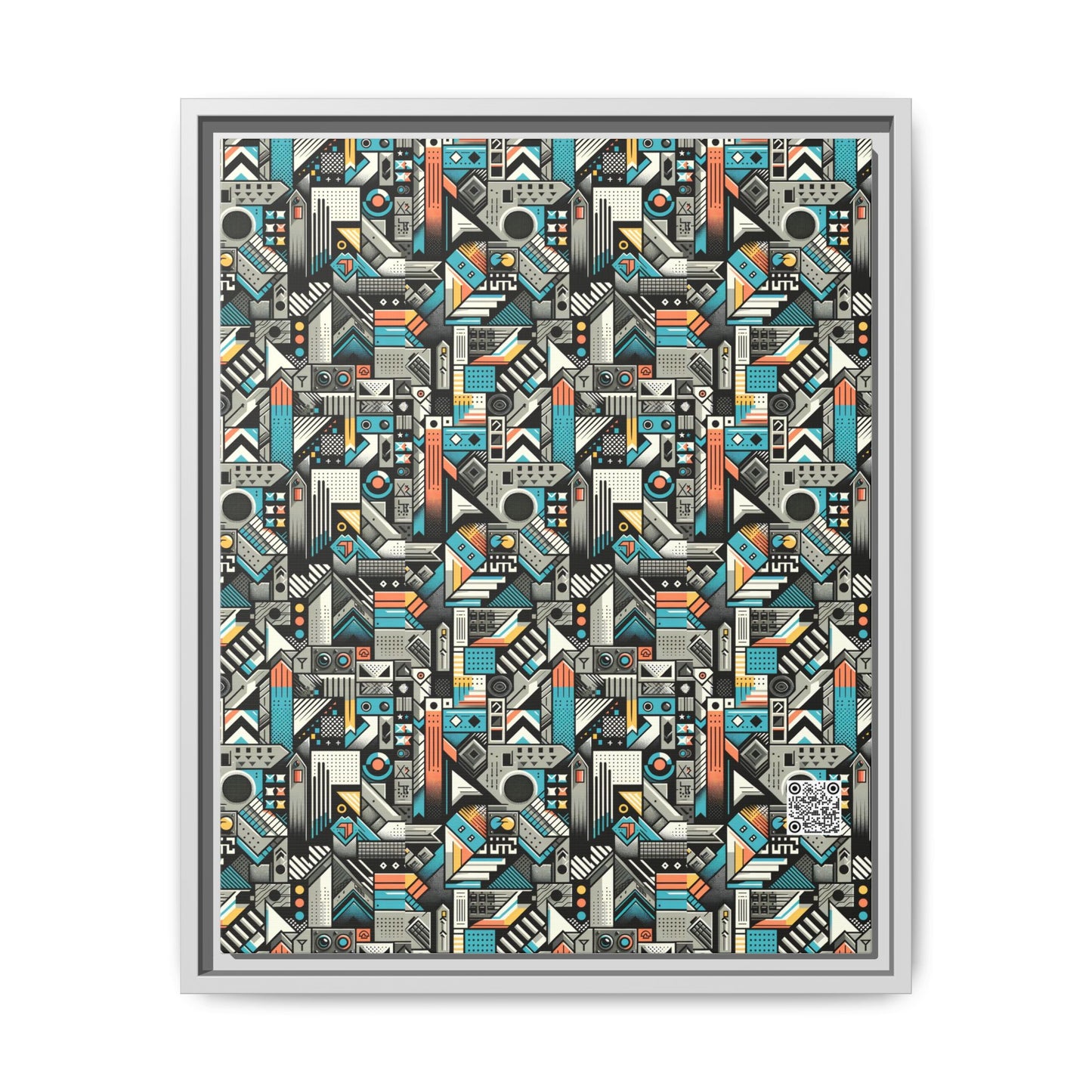 Digital Street Art Urban Street Style Matte Canvas, Framed (multi-color) - 8404 Design-81 A