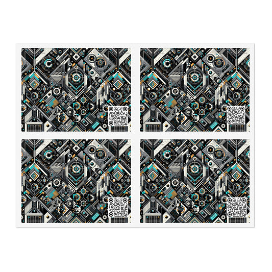 Tech-Forward Athleisure Sleek Tech Aesthetic Sticker Sheets - 8404 Design-56